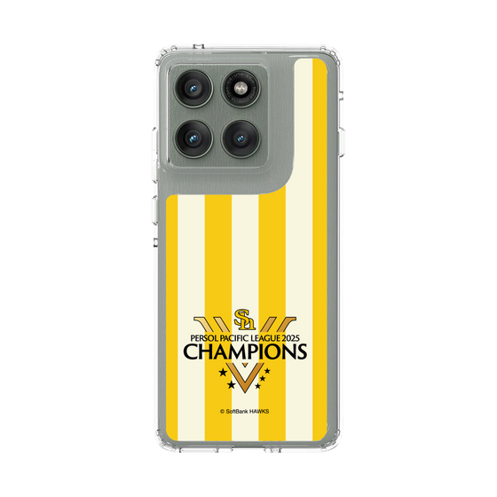 スリムプロテクションケース［ 福岡ソフトバンクホークス - PERSOL PACIFIC LEAGUE 2025 CHAMOIONS ロゴ - ストライプ ］