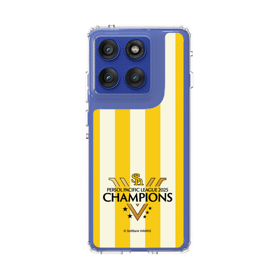 スリムプロテクションケース［ 福岡ソフトバンクホークス - PERSOL PACIFIC LEAGUE 2025 CHAMOIONS ロゴ - ストライプ ］