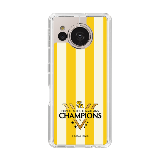 スリムプロテクションケース［ 福岡ソフトバンクホークス - PERSOL PACIFIC LEAGUE 2025 CHAMOIONS ロゴ - ストライプ ］