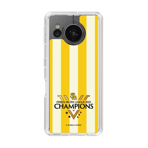 スリムプロテクションケース［ 福岡ソフトバンクホークス - PERSOL PACIFIC LEAGUE 2025 CHAMOIONS ロゴ - ストライプ ］
