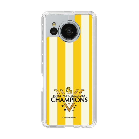 スリムプロテクションケース［ 福岡ソフトバンクホークス - PERSOL PACIFIC LEAGUE 2025 CHAMOIONS ロゴ - ストライプ ］