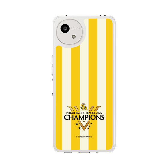 スリムプロテクションケース［ 福岡ソフトバンクホークス - PERSOL PACIFIC LEAGUE 2025 CHAMOIONS ロゴ - ストライプ ］