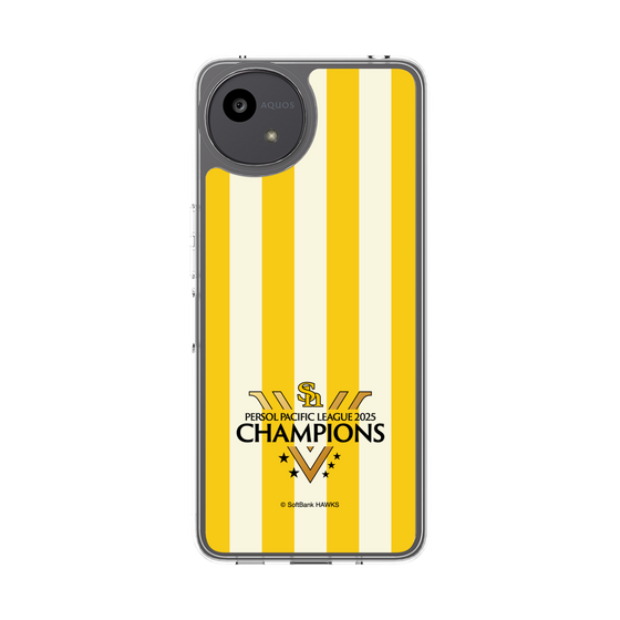 スリムプロテクションケース［ 福岡ソフトバンクホークス - PERSOL PACIFIC LEAGUE 2025 CHAMOIONS ロゴ - ストライプ ］