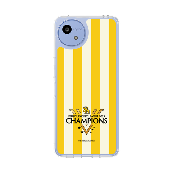 スリムプロテクションケース［ 福岡ソフトバンクホークス - PERSOL PACIFIC LEAGUE 2025 CHAMOIONS ロゴ - ストライプ ］