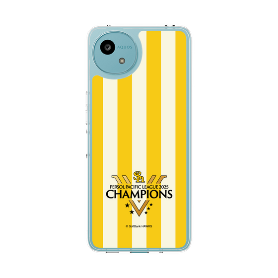 スリムプロテクションケース［ 福岡ソフトバンクホークス - PERSOL PACIFIC LEAGUE 2025 CHAMOIONS ロゴ - ストライプ ］