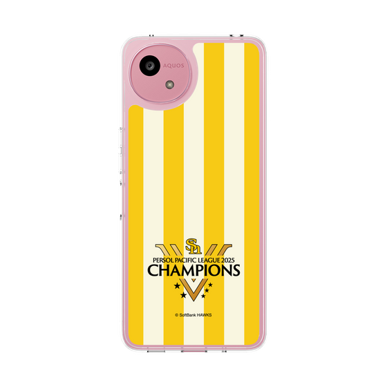 スリムプロテクションケース［ 福岡ソフトバンクホークス - PERSOL PACIFIC LEAGUE 2025 CHAMOIONS ロゴ - ストライプ ］