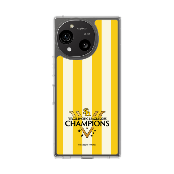 スリムプロテクションケース［ 福岡ソフトバンクホークス - PERSOL PACIFIC LEAGUE 2025 CHAMOIONS ロゴ - ストライプ ］