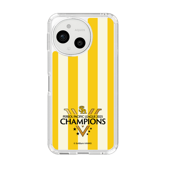 スリムプロテクションケース［ 福岡ソフトバンクホークス - PERSOL PACIFIC LEAGUE 2025 CHAMOIONS ロゴ - ストライプ ］