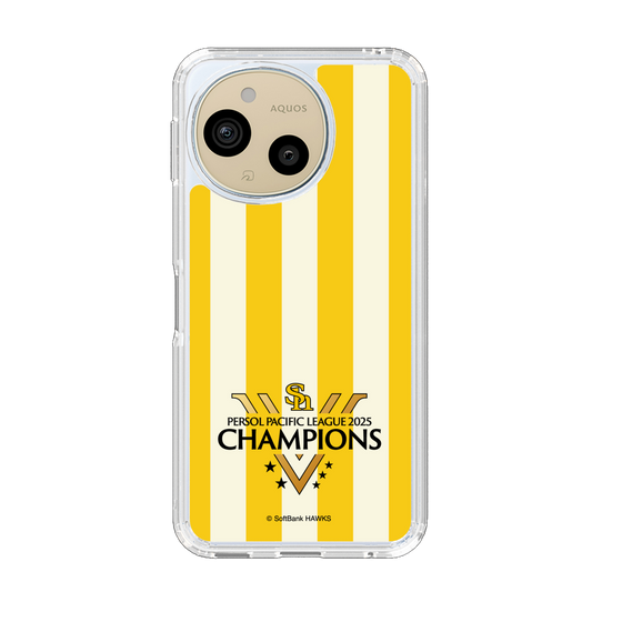 スリムプロテクションケース［ 福岡ソフトバンクホークス - PERSOL PACIFIC LEAGUE 2025 CHAMOIONS ロゴ - ストライプ ］