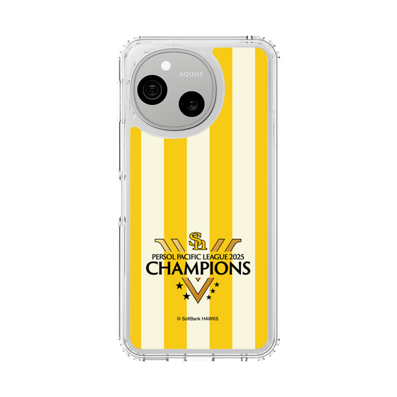 スリムプロテクションケース［ 福岡ソフトバンクホークス - PERSOL PACIFIC LEAGUE 2025 CHAMOIONS ロゴ - ストライプ ］