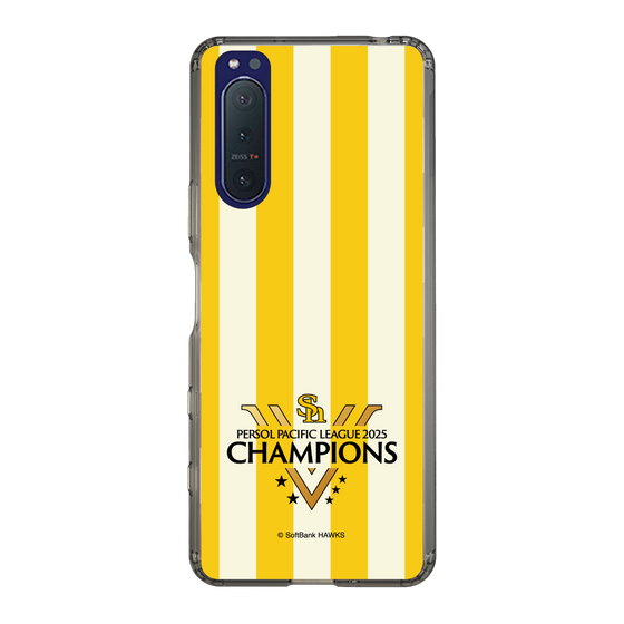 スリムプロテクションケース［ 福岡ソフトバンクホークス - PERSOL PACIFIC LEAGUE 2025 CHAMOIONS ロゴ - ストライプ ］