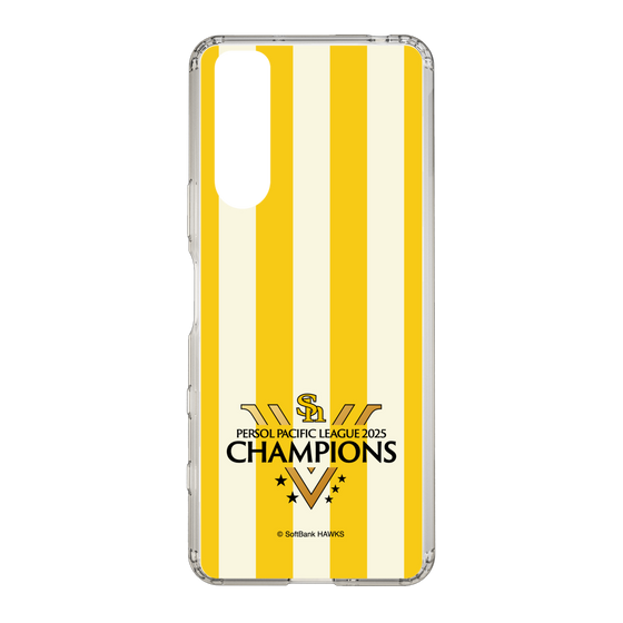 スリムプロテクションケース［ 福岡ソフトバンクホークス - PERSOL PACIFIC LEAGUE 2025 CHAMOIONS ロゴ - ストライプ ］