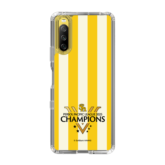 スリムプロテクションケース［ 福岡ソフトバンクホークス - PERSOL PACIFIC LEAGUE 2025 CHAMOIONS ロゴ - ストライプ ］