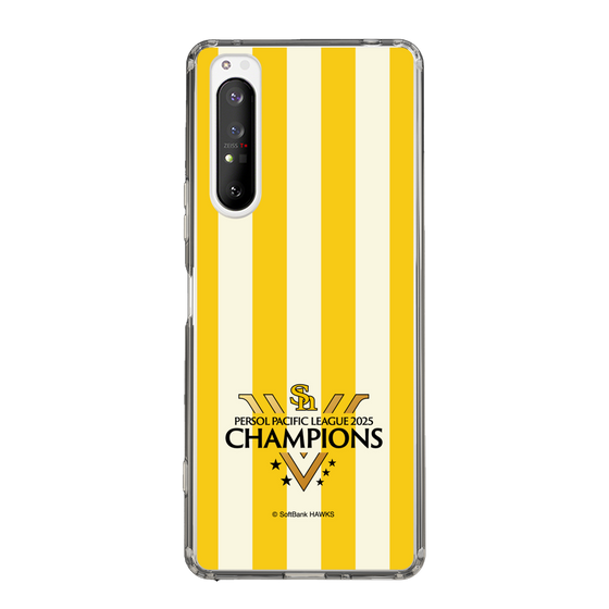 スリムプロテクションケース［ 福岡ソフトバンクホークス - PERSOL PACIFIC LEAGUE 2025 CHAMOIONS ロゴ - ストライプ ］