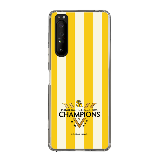 スリムプロテクションケース［ 福岡ソフトバンクホークス - PERSOL PACIFIC LEAGUE 2025 CHAMOIONS ロゴ - ストライプ ］