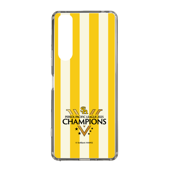 スリムプロテクションケース［ 福岡ソフトバンクホークス - PERSOL PACIFIC LEAGUE 2025 CHAMOIONS ロゴ - ストライプ ］