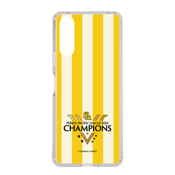 スリムプロテクションケース［ 福岡ソフトバンクホークス - PERSOL PACIFIC LEAGUE 2025 CHAMOIONS ロゴ - ストライプ ］