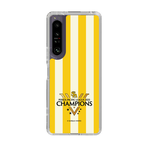 スリムプロテクションケース［ 福岡ソフトバンクホークス - PERSOL PACIFIC LEAGUE 2025 CHAMOIONS ロゴ - ストライプ ］