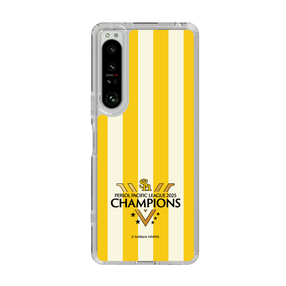 スリムプロテクションケース［ 福岡ソフトバンクホークス - PERSOL PACIFIC LEAGUE 2025 CHAMOIONS ロゴ - ストライプ ］