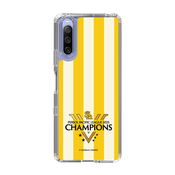 スリムプロテクションケース［ 福岡ソフトバンクホークス - PERSOL PACIFIC LEAGUE 2025 CHAMOIONS ロゴ - ストライプ ］