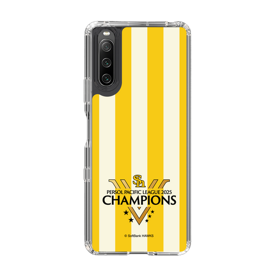 スリムプロテクションケース［ 福岡ソフトバンクホークス - PERSOL PACIFIC LEAGUE 2025 CHAMOIONS ロゴ - ストライプ ］