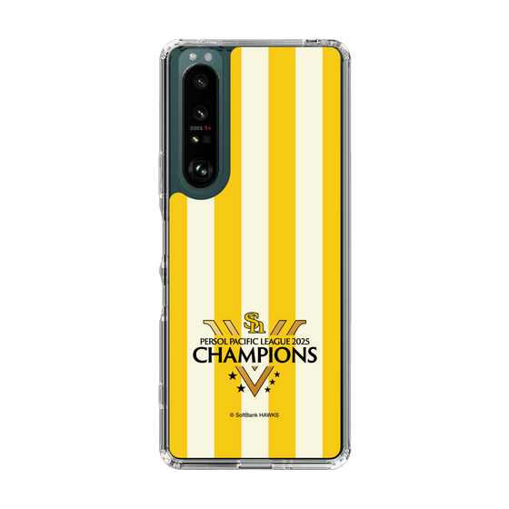 スリムプロテクションケース［ 福岡ソフトバンクホークス - PERSOL PACIFIC LEAGUE 2025 CHAMOIONS ロゴ - ストライプ ］
