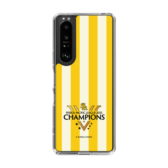 スリムプロテクションケース［ 福岡ソフトバンクホークス - PERSOL PACIFIC LEAGUE 2025 CHAMOIONS ロゴ - ストライプ ］