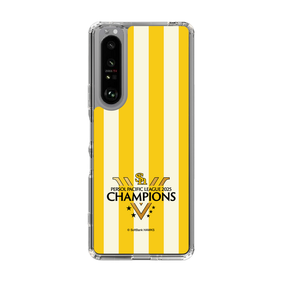 スリムプロテクションケース［ 福岡ソフトバンクホークス - PERSOL PACIFIC LEAGUE 2025 CHAMOIONS ロゴ - ストライプ ］