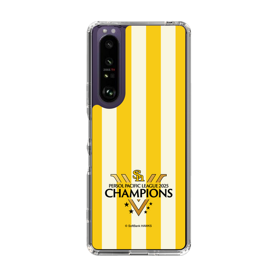 スリムプロテクションケース［ 福岡ソフトバンクホークス - PERSOL PACIFIC LEAGUE 2025 CHAMOIONS ロゴ - ストライプ ］