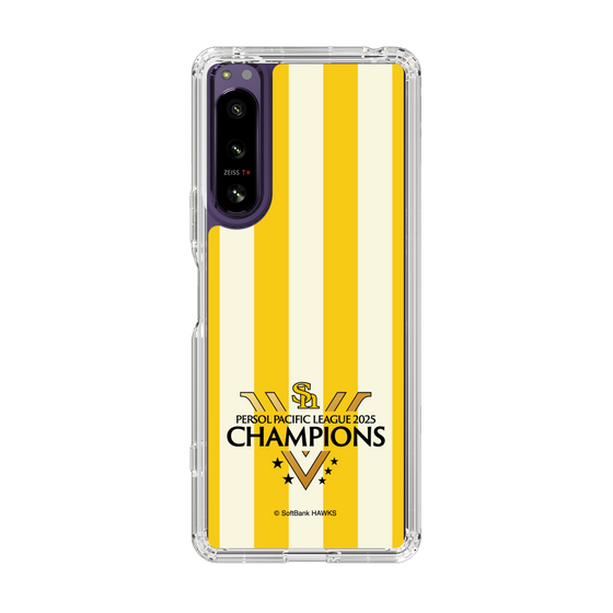 スリムプロテクションケース［ 福岡ソフトバンクホークス - PERSOL PACIFIC LEAGUE 2025 CHAMOIONS ロゴ - ストライプ ］