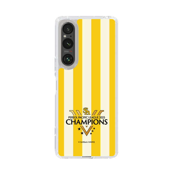 スリムプロテクションケース［ 福岡ソフトバンクホークス - PERSOL PACIFIC LEAGUE 2025 CHAMOIONS ロゴ - ストライプ ］