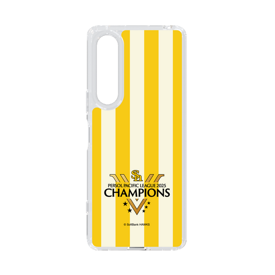 スリムプロテクションケース［ 福岡ソフトバンクホークス - PERSOL PACIFIC LEAGUE 2025 CHAMOIONS ロゴ - ストライプ ］