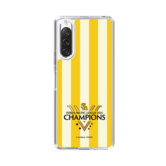 スリムプロテクションケース［ 福岡ソフトバンクホークス - PERSOL PACIFIC LEAGUE 2025 CHAMOIONS ロゴ - ストライプ ］