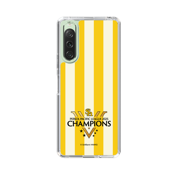 スリムプロテクションケース［ 福岡ソフトバンクホークス - PERSOL PACIFIC LEAGUE 2025 CHAMOIONS ロゴ - ストライプ ］
