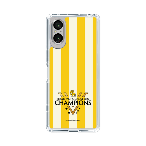 スリムプロテクションケース［ 福岡ソフトバンクホークス - PERSOL PACIFIC LEAGUE 2025 CHAMOIONS ロゴ - ストライプ ］