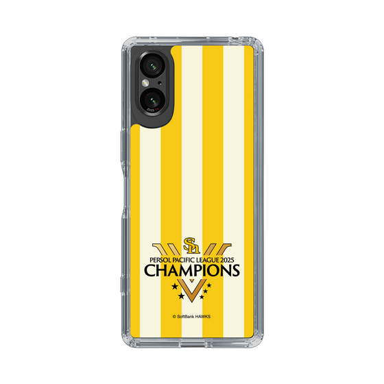 スリムプロテクションケース［ 福岡ソフトバンクホークス - PERSOL PACIFIC LEAGUE 2025 CHAMOIONS ロゴ - ストライプ ］