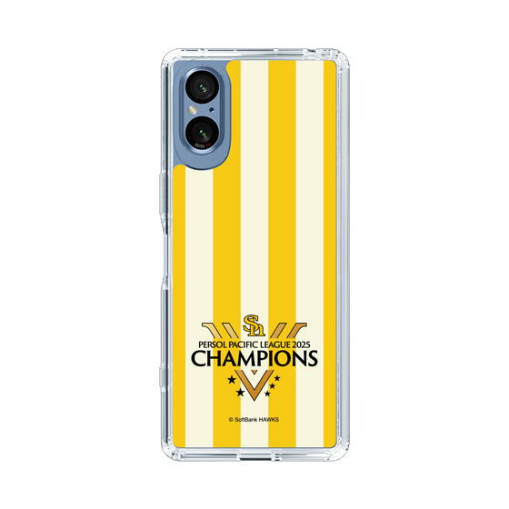 スリムプロテクションケース［ 福岡ソフトバンクホークス - PERSOL PACIFIC LEAGUE 2025 CHAMOIONS ロゴ - ストライプ ］