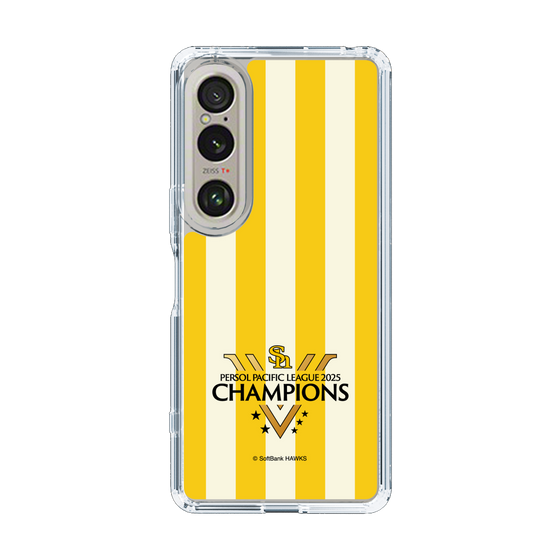 スリムプロテクションケース［ 福岡ソフトバンクホークス - PERSOL PACIFIC LEAGUE 2025 CHAMOIONS ロゴ - ストライプ ］