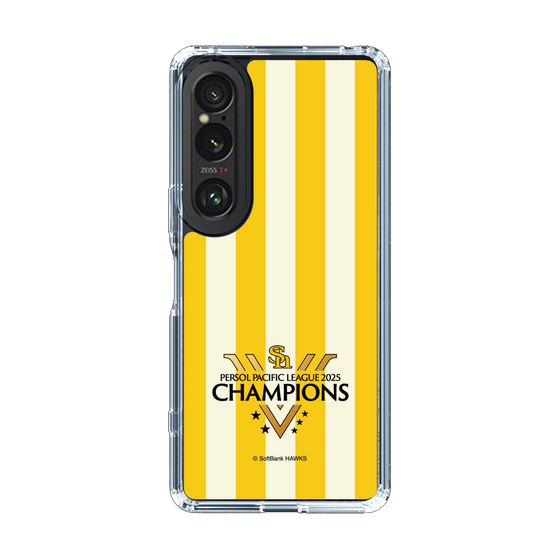 スリムプロテクションケース［ 福岡ソフトバンクホークス - PERSOL PACIFIC LEAGUE 2025 CHAMOIONS ロゴ - ストライプ ］
