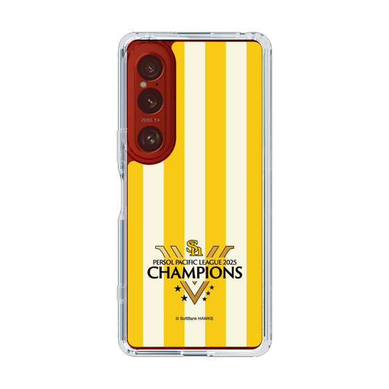 スリムプロテクションケース［ 福岡ソフトバンクホークス - PERSOL PACIFIC LEAGUE 2025 CHAMOIONS ロゴ - ストライプ ］