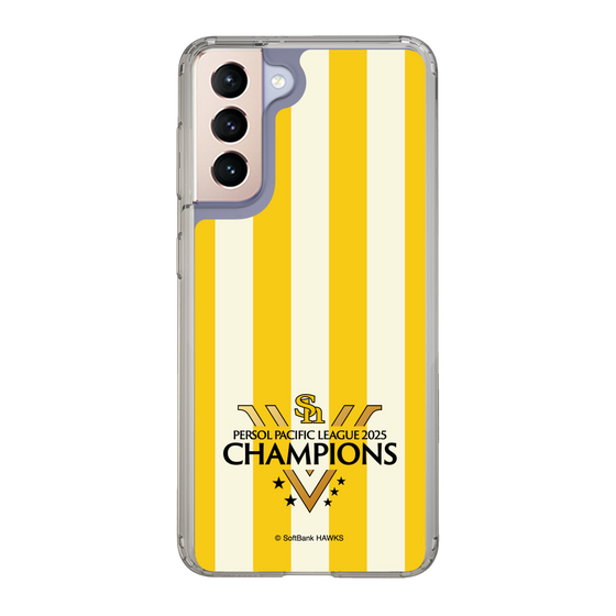 スリムプロテクションケース［ 福岡ソフトバンクホークス - PERSOL PACIFIC LEAGUE 2025 CHAMOIONS ロゴ - ストライプ ］