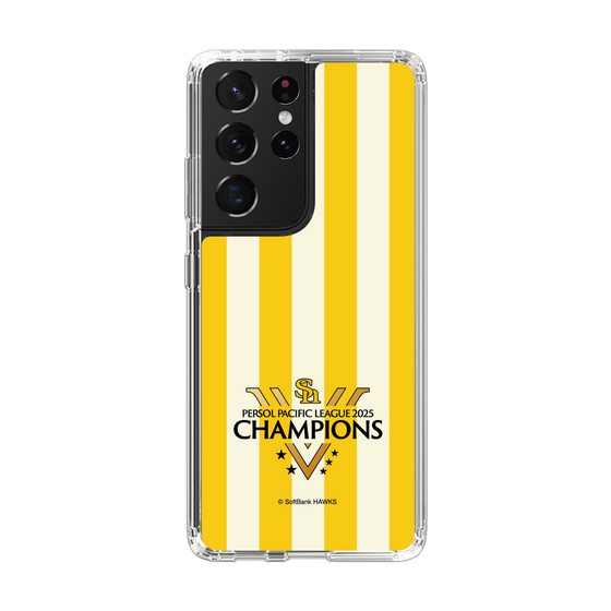 スリムプロテクションケース［ 福岡ソフトバンクホークス - PERSOL PACIFIC LEAGUE 2025 CHAMOIONS ロゴ - ストライプ ］
