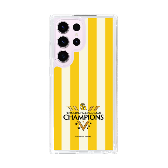 スリムプロテクションケース［ 福岡ソフトバンクホークス - PERSOL PACIFIC LEAGUE 2025 CHAMOIONS ロゴ - ストライプ ］