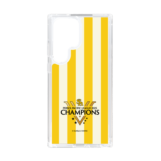 スリムプロテクションケース［ 福岡ソフトバンクホークス - PERSOL PACIFIC LEAGUE 2025 CHAMOIONS ロゴ - ストライプ ］