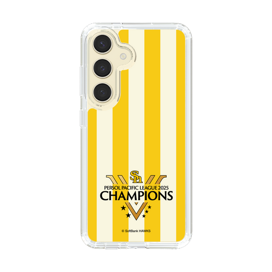 スリムプロテクションケース［ 福岡ソフトバンクホークス - PERSOL PACIFIC LEAGUE 2025 CHAMOIONS ロゴ - ストライプ ］