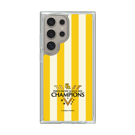 スリムプロテクションケース［ 福岡ソフトバンクホークス - PERSOL PACIFIC LEAGUE 2025 CHAMOIONS ロゴ - ストライプ ］