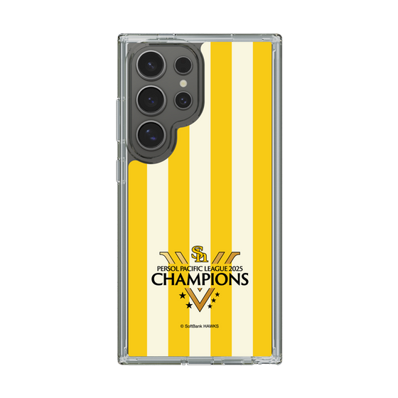 スリムプロテクションケース［ 福岡ソフトバンクホークス - PERSOL PACIFIC LEAGUE 2025 CHAMOIONS ロゴ - ストライプ ］
