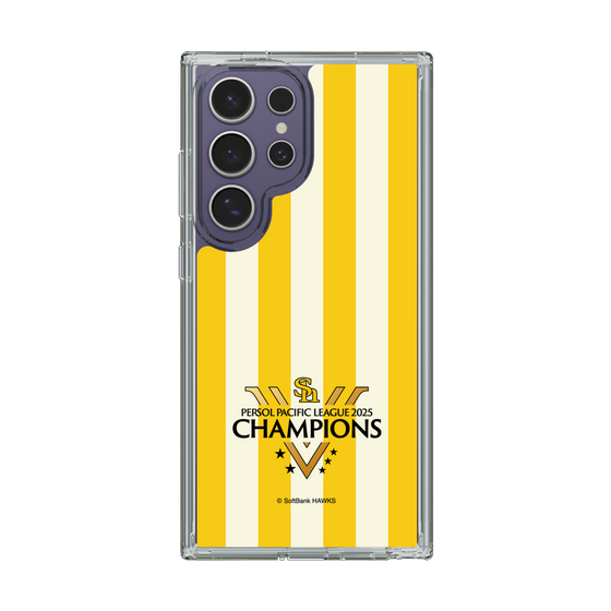 スリムプロテクションケース［ 福岡ソフトバンクホークス - PERSOL PACIFIC LEAGUE 2025 CHAMOIONS ロゴ - ストライプ ］