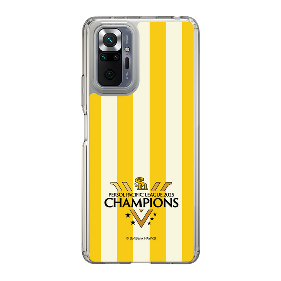 スリムプロテクションケース［ 福岡ソフトバンクホークス - PERSOL PACIFIC LEAGUE 2025 CHAMOIONS ロゴ - ストライプ ］