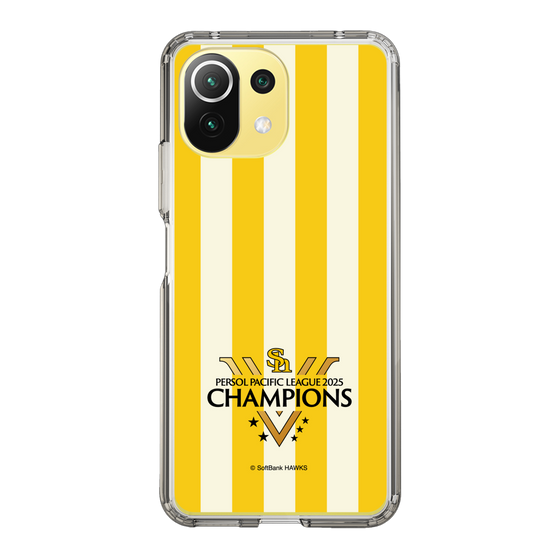 スリムプロテクションケース［ 福岡ソフトバンクホークス - PERSOL PACIFIC LEAGUE 2025 CHAMOIONS ロゴ - ストライプ ］